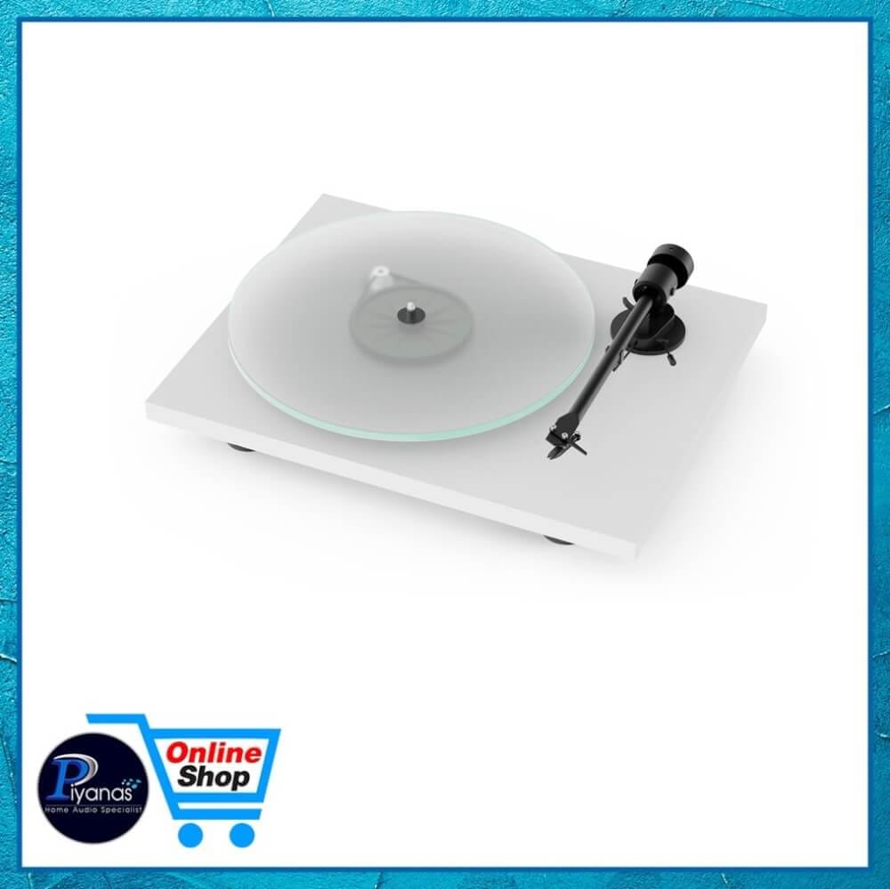 เครื่องเล่นแผ่นเสียง PROJECT:T-1 BLUETOOTH (พร้อมหัวเข็ม ORTOFON รุ่น OM5E) (สีขาว)
